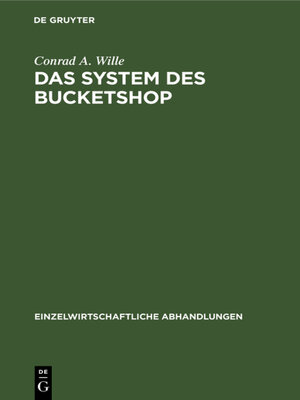 cover image of Das System des Bucketshop